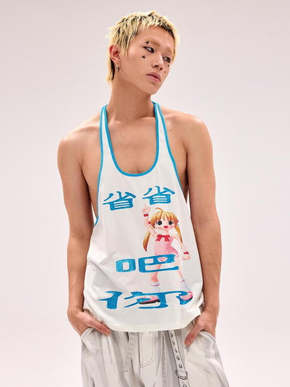 CFIERCE Sarcastic Save It Print Vest