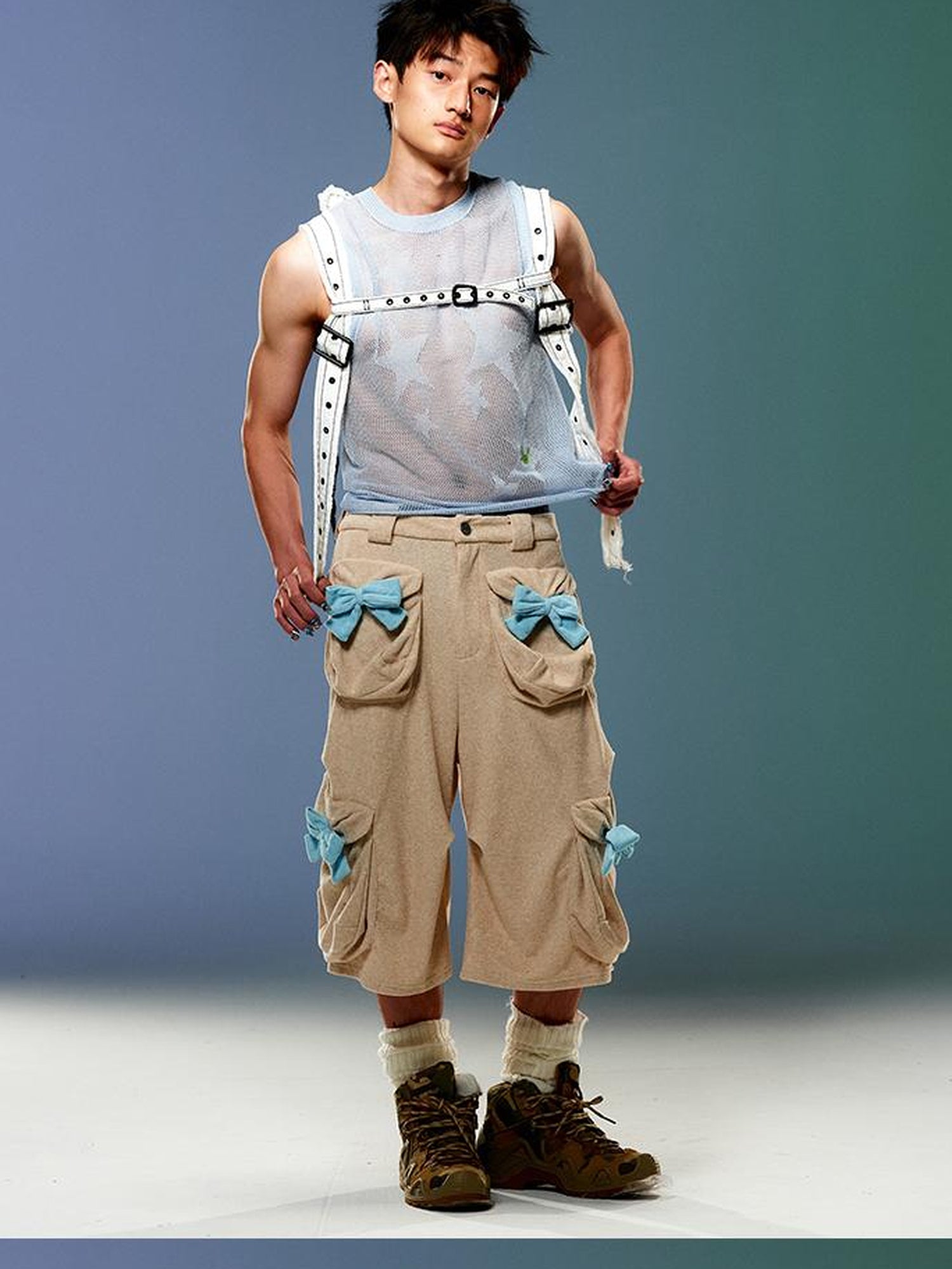 CFIERCE Silver Star Knit Vest