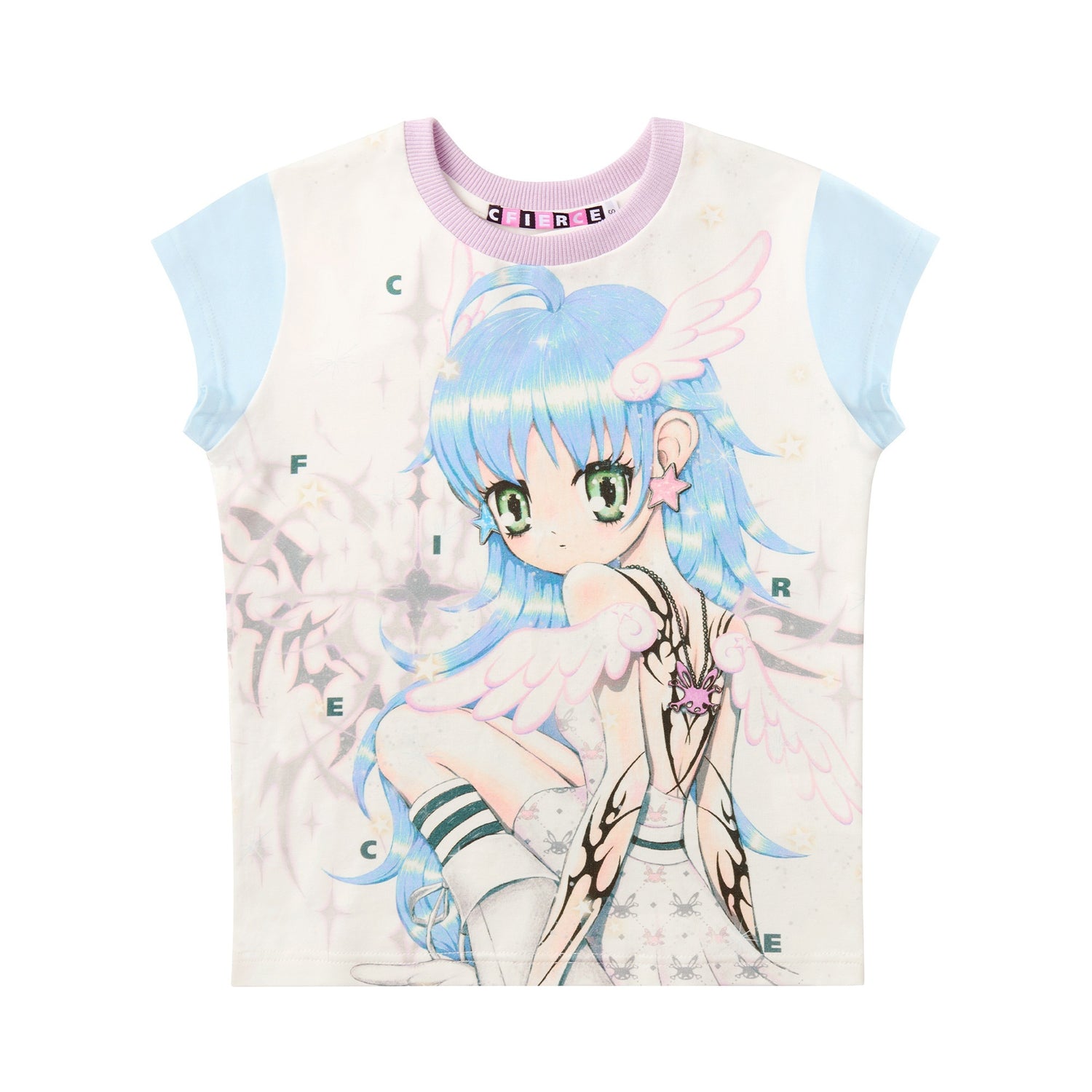 CFIERCE_Six_Winged_Angel_Girl_Printed_Slim_Fit_Women&