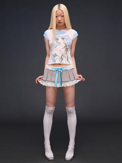 CFIERCE Six Winged Angel Girl Printed Slim Fit Women&