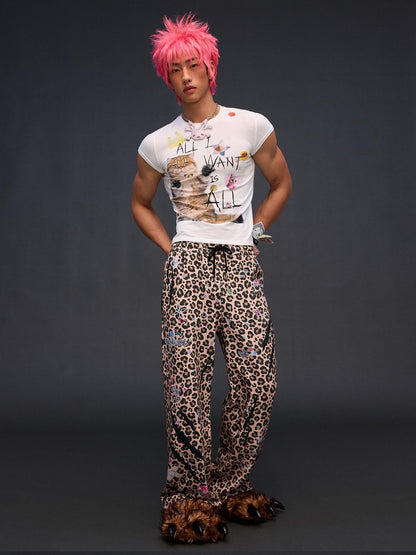 CFIERCE Slogan Cat Print Slim Fit Women&