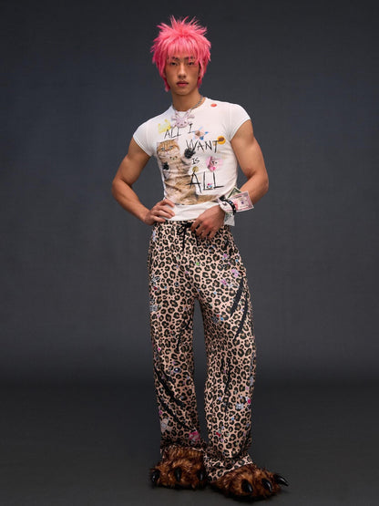 CFIERCE Slogan Cat Print Slim Fit Women&