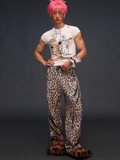 CFIERCE Slogan Cat Print Slim Fit Women&
