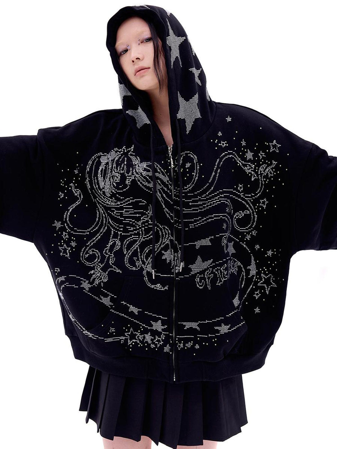 CFIERCE Snake Year Glitter Hoodie