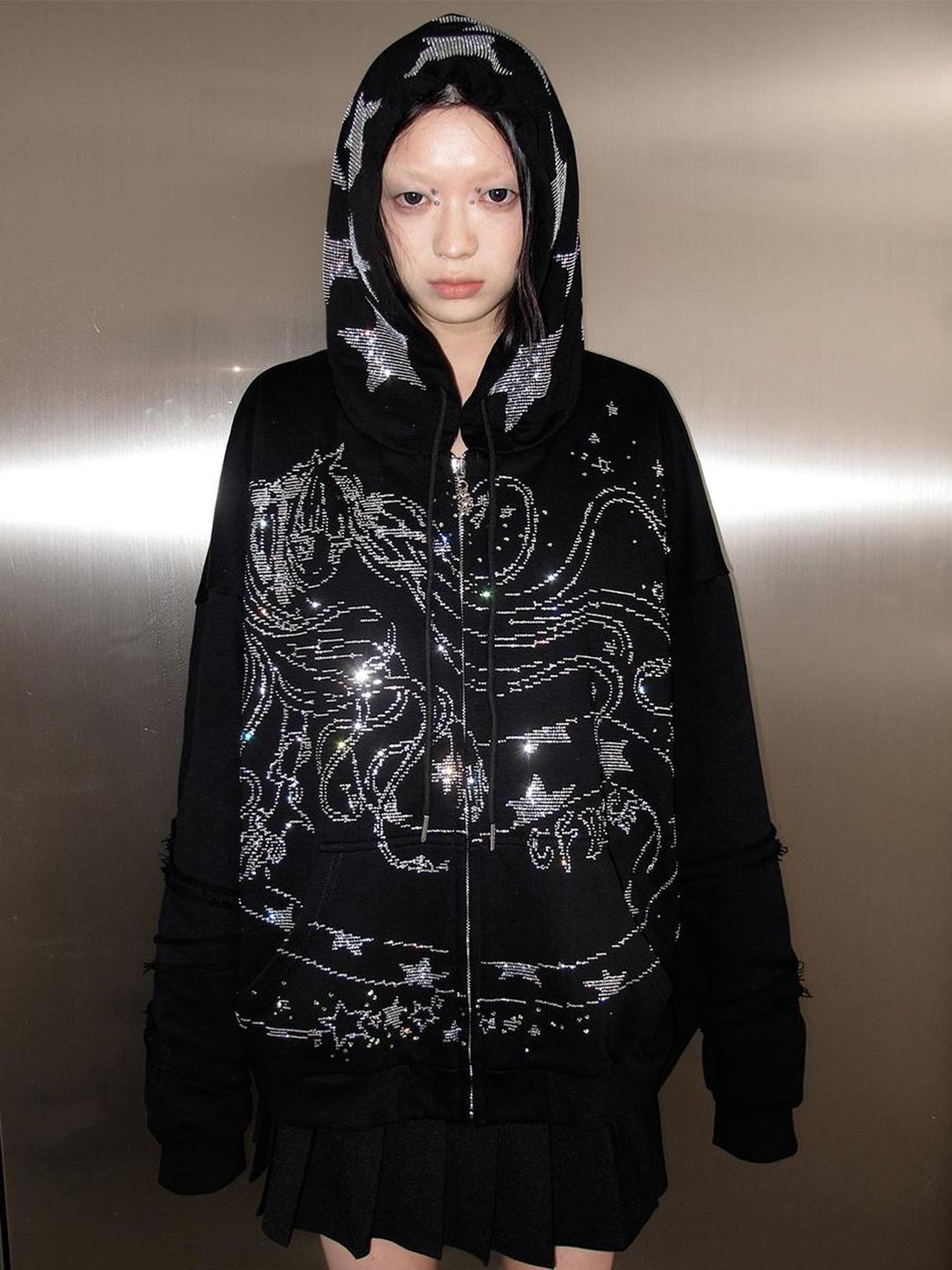 CFIERCE Snake Year Glitter Hoodie