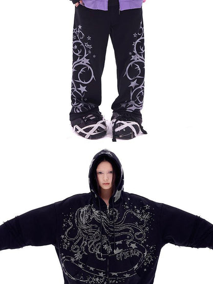 CFIERCE Snake Year Glitter Hoodie