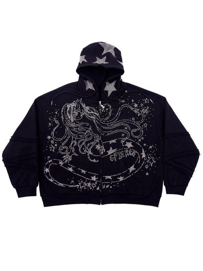 CFIERCE Snake Year Glitter Hoodie