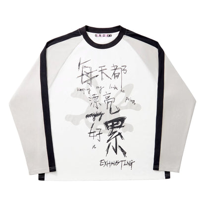 CFIERCE_Soft_Cotton_Blend_Oversized_Raglan_Long_Sleeve_Unisex_Blue_Printed_T-Shirt_MISSTT