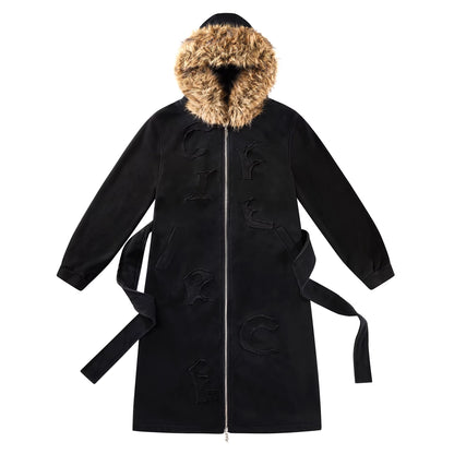 CFIERCE_Soft_Cotton_Blend_Zip_Front_Mid_Length_Straight_Fit_Commuter_Black_Hoodies_MISSTT