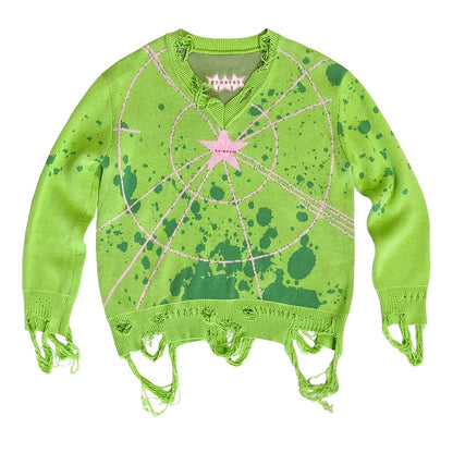 CFIERCE_Starlight_Knit_Cotton_Sweater_V_Neck_T_Shirt_Long_Sleeve_MISSTT