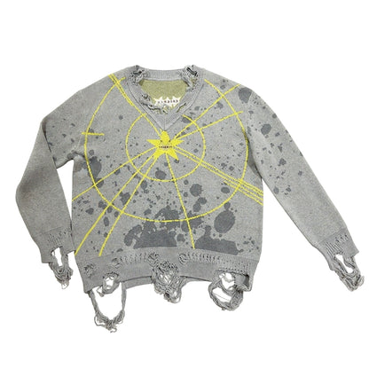 CFIERCE_Starlight_Knit_Cotton_Sweater_V_Neck_T_Shirt_Long_Sleeve_MISSTT