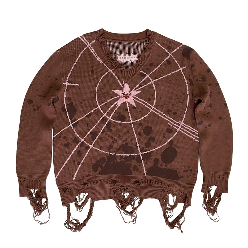 CFIERCE_Starlight_Knit_Cotton_Sweater_V_Neck_T_Shirt_Long_Sleeve_MISSTT