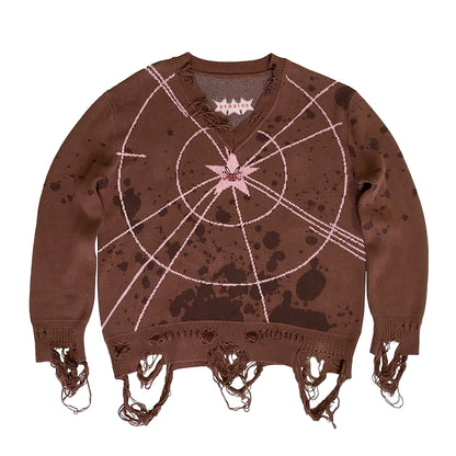 CFIERCE_Starlight_Knit_Cotton_Sweater_V_Neck_T_Shirt_Long_Sleeve_MISSTT