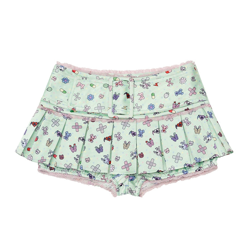 CFIERCE_Sticker_Print_Pleated_Skirt_MISSTT