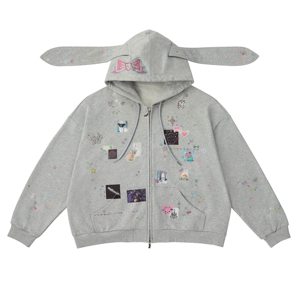 CFIERCE_Sticker_Print_Rhinestone_Bunny_Ear_Women&