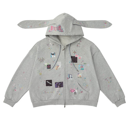 CFIERCE_Sticker_Print_Rhinestone_Bunny_Ear_Women&