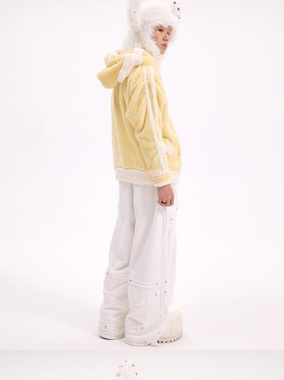 CFIERCE Studded Rabbit Ear Knit Cap