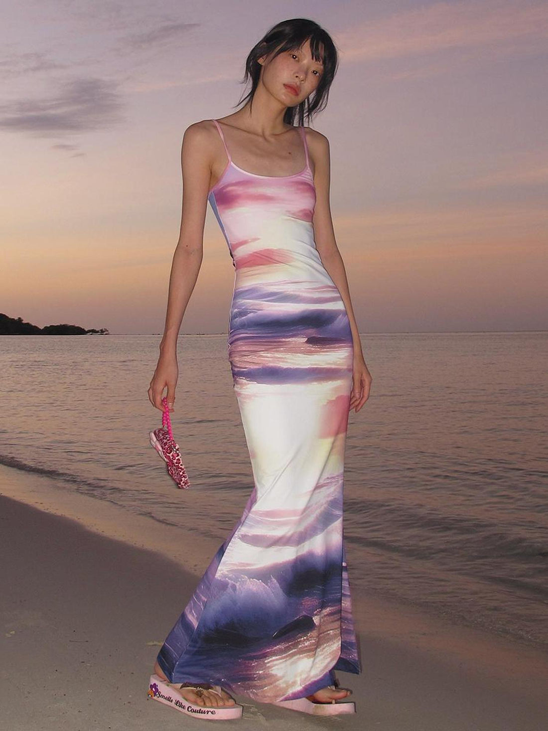 CFIERCE Sunset Beach Fishtail Maxi Dress