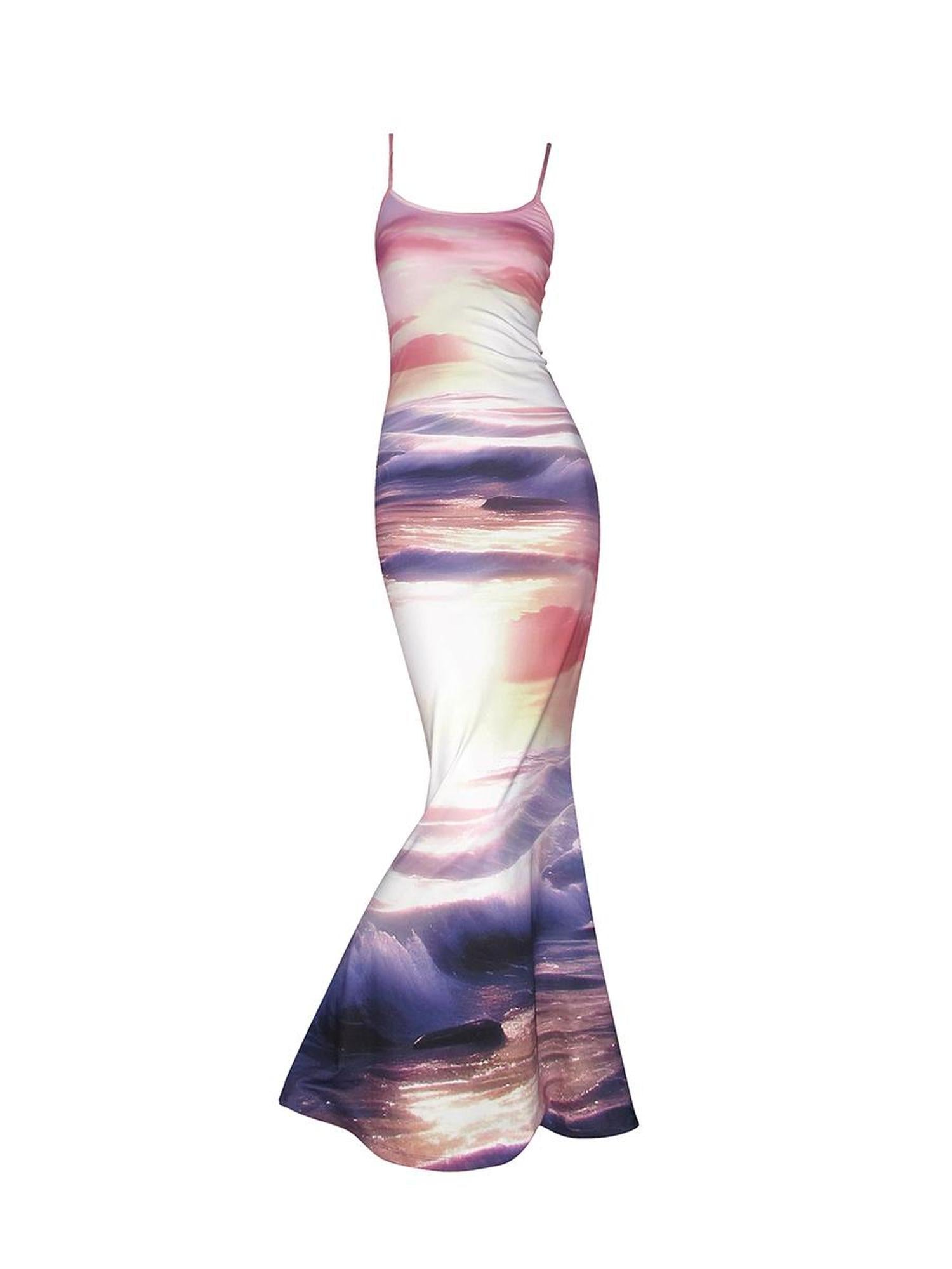 CFIERCE Sunset Beach Fishtail Maxi Dress