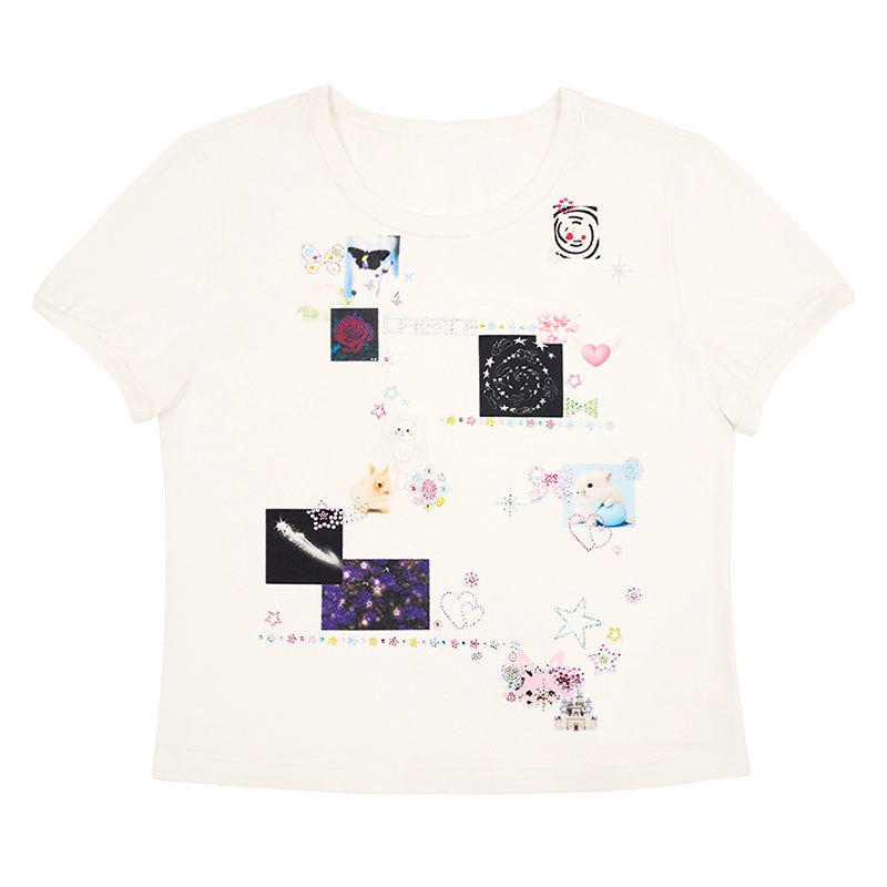 CFIERCE_Tattoo_Print_Rhinestone_Tee_High_Elastic_Thick_Opaque_Stiff_Fit_MISSTT