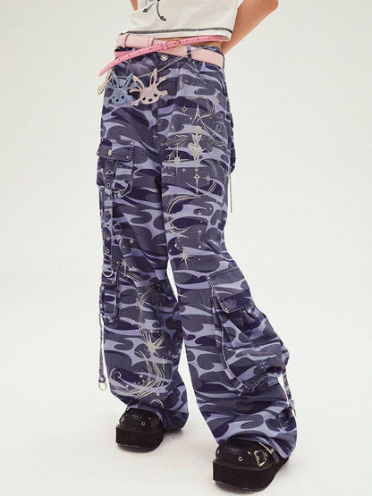 CFIERCE Totem Print Denim