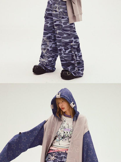 CFIERCE Totem Print Denim