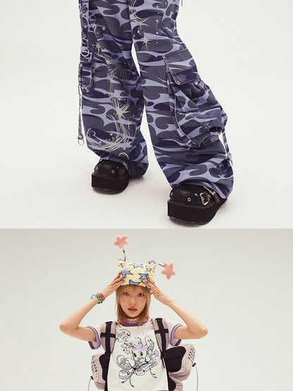 CFIERCE Totem Print Denim