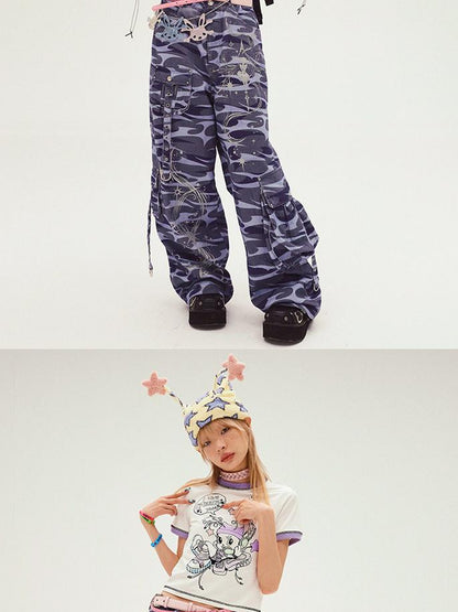 CFIERCE Totem Print Denim