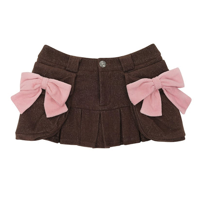 CFIERCE_Towel_Bow_Pleated_Skirt_MISSTT