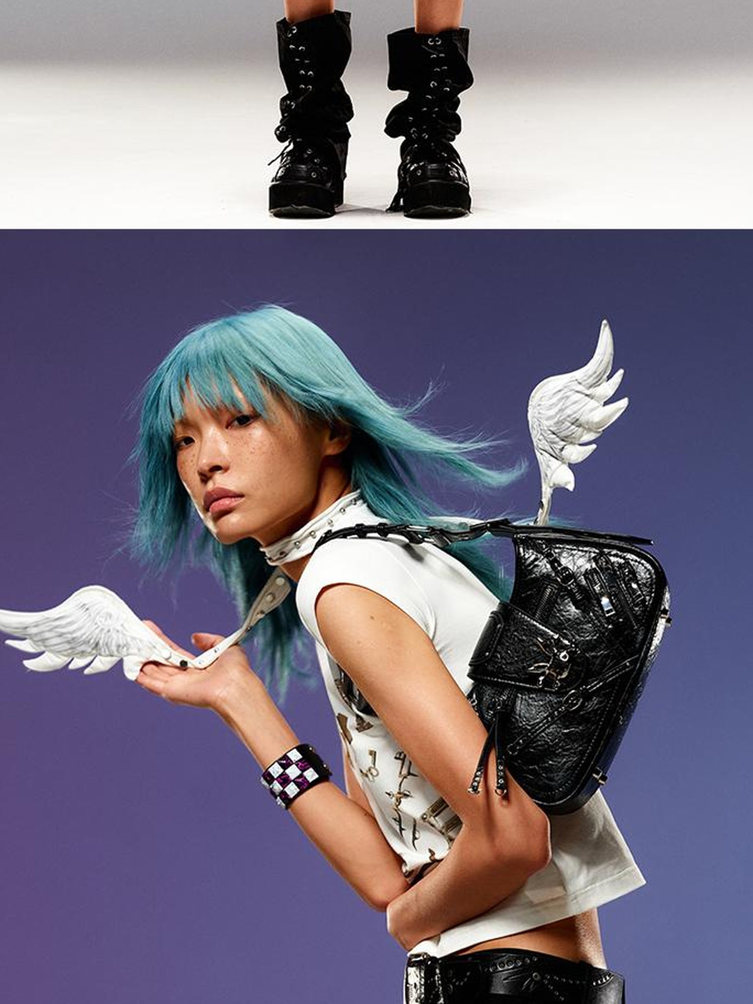 CFIERCE Underarm Hardware Accent Bag