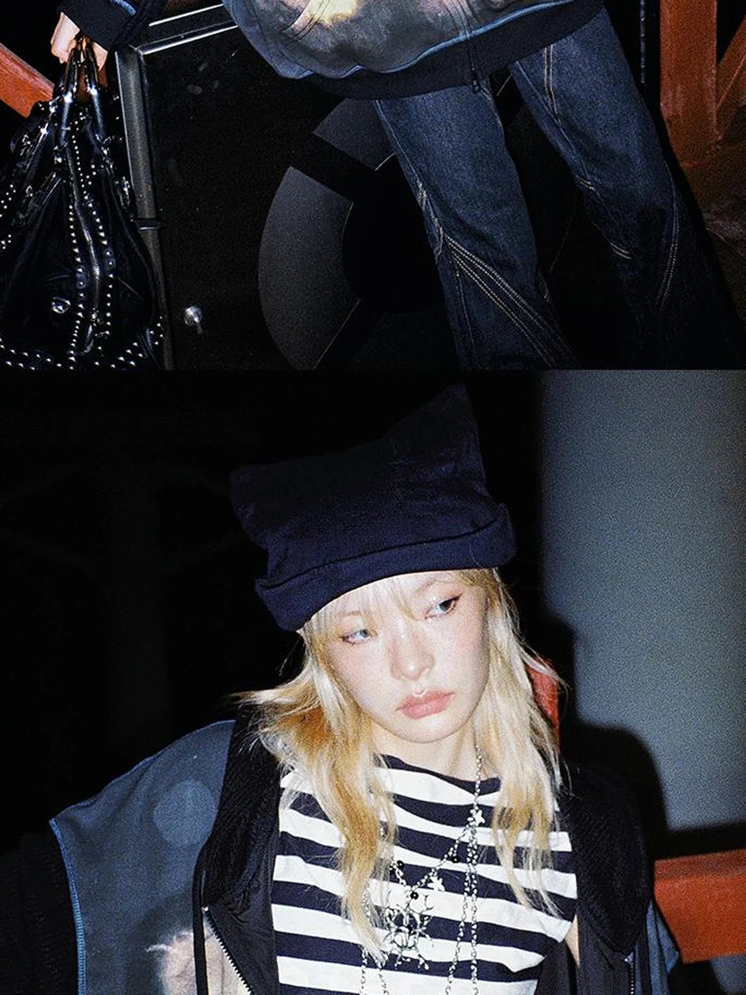 Vintage Bear Print Hooded Sweatshirt