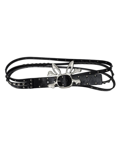 CFIERCE Wash Care Rabbit Skull Belt
