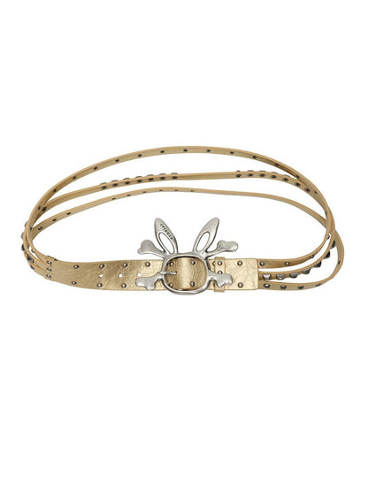 CFIERCE Wash Care Rabbit Skull Belt