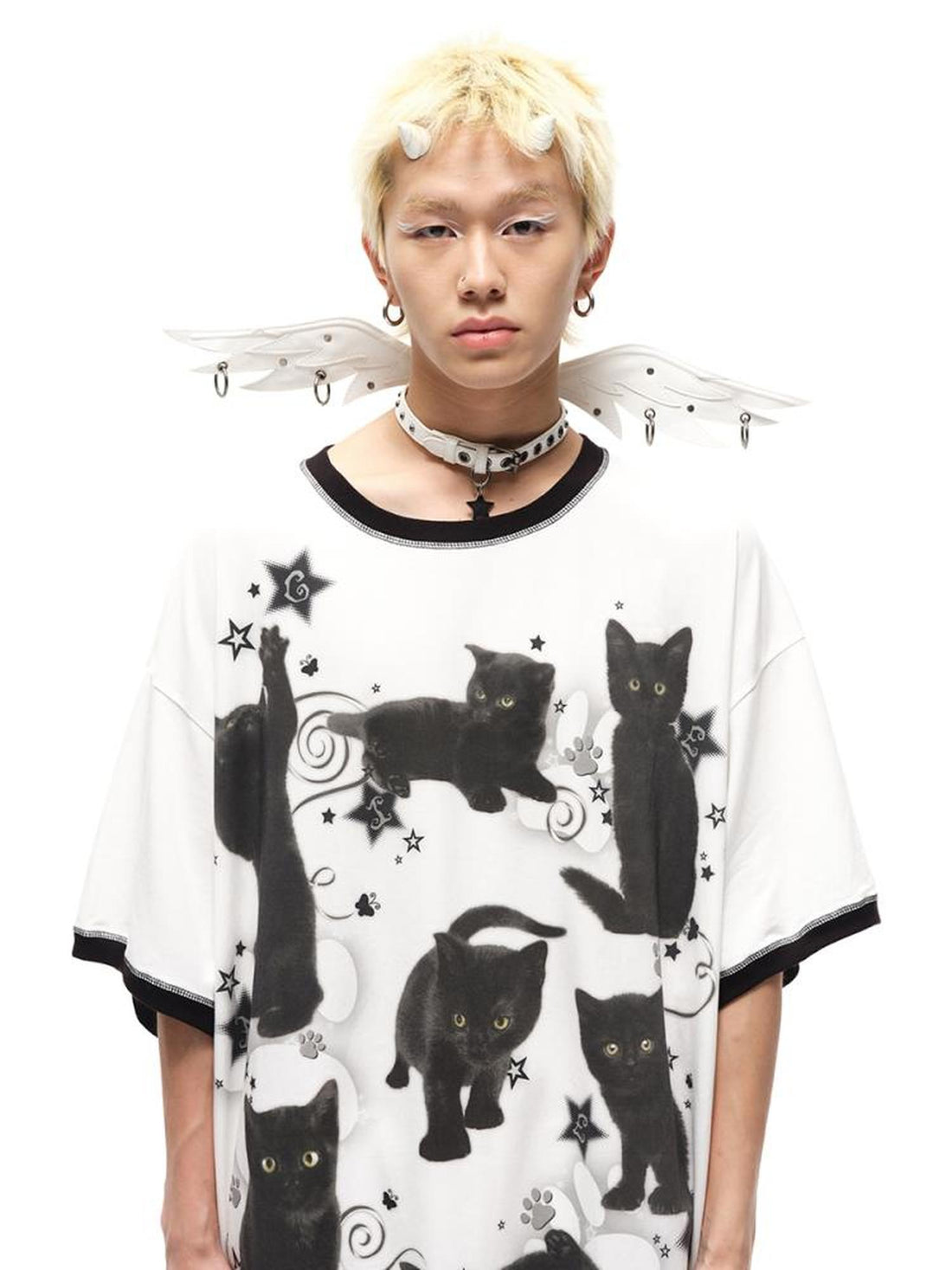 CFIERCE Winged Leather Collar