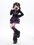 CRAZYGIRL_Black_Purple_Gothic_Halter_Letter_Print_Slim_Women&
