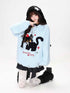 CRAZYGIRL_Bow_Detail_Cat_Print_Loose_Casual_Women&