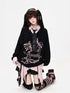CRAZYGIRL_Bow_Print_Faux_Layered_V-neck_Loose_Women&