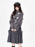 CRAZYGIRL_Cartoon_Mouse_High_Neck_Loose_Knit_Pullover_Women&