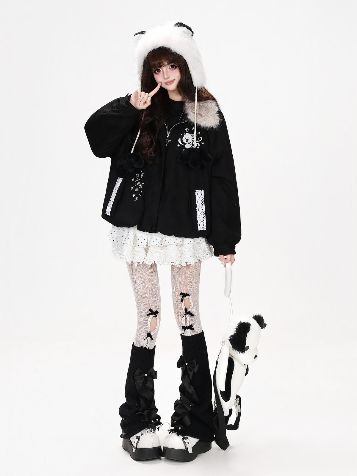 CRAZYGIRL Cropped Faux Suede Lapel Raglan Sleeve Loose Fit Women&