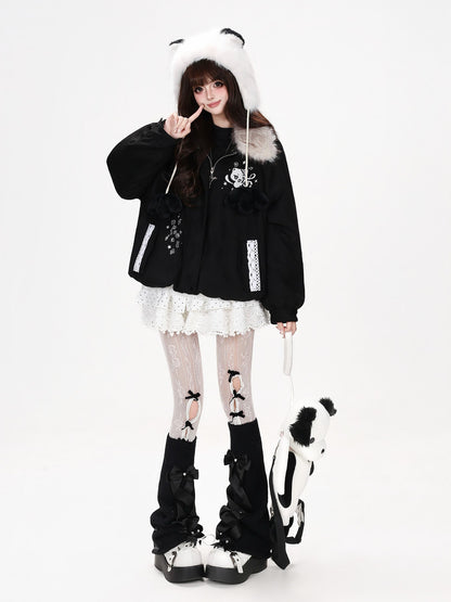 CRAZYGIRL Cropped Faux Suede Lapel Raglan Sleeve Loose Fit Women&