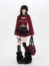 CRAZYGIRL_Cropped_Letter_Print_Buttoned_Long_Sleeve_Two_Piece_Women&