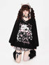 CRAZYGIRL_Cute_V-neck_Loose_Fit_Long_Sleeve_Women&
