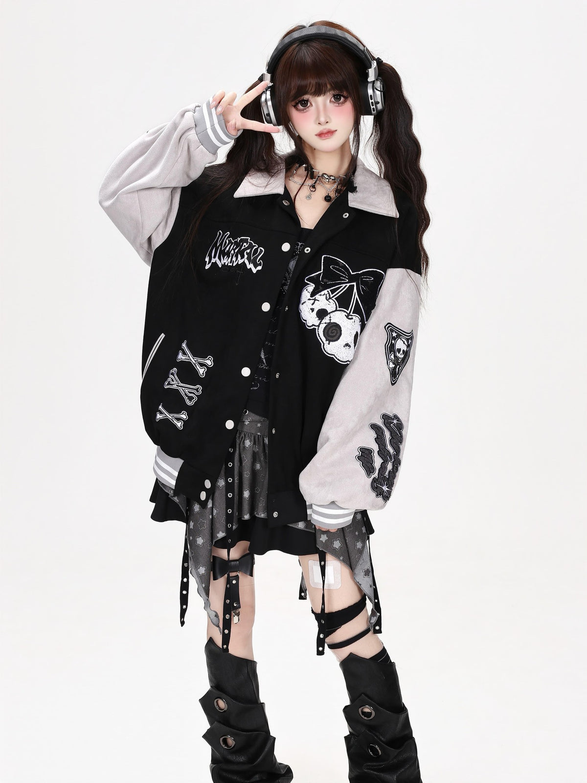 CRAZYGIRL Embroidered Loose Suede Women&