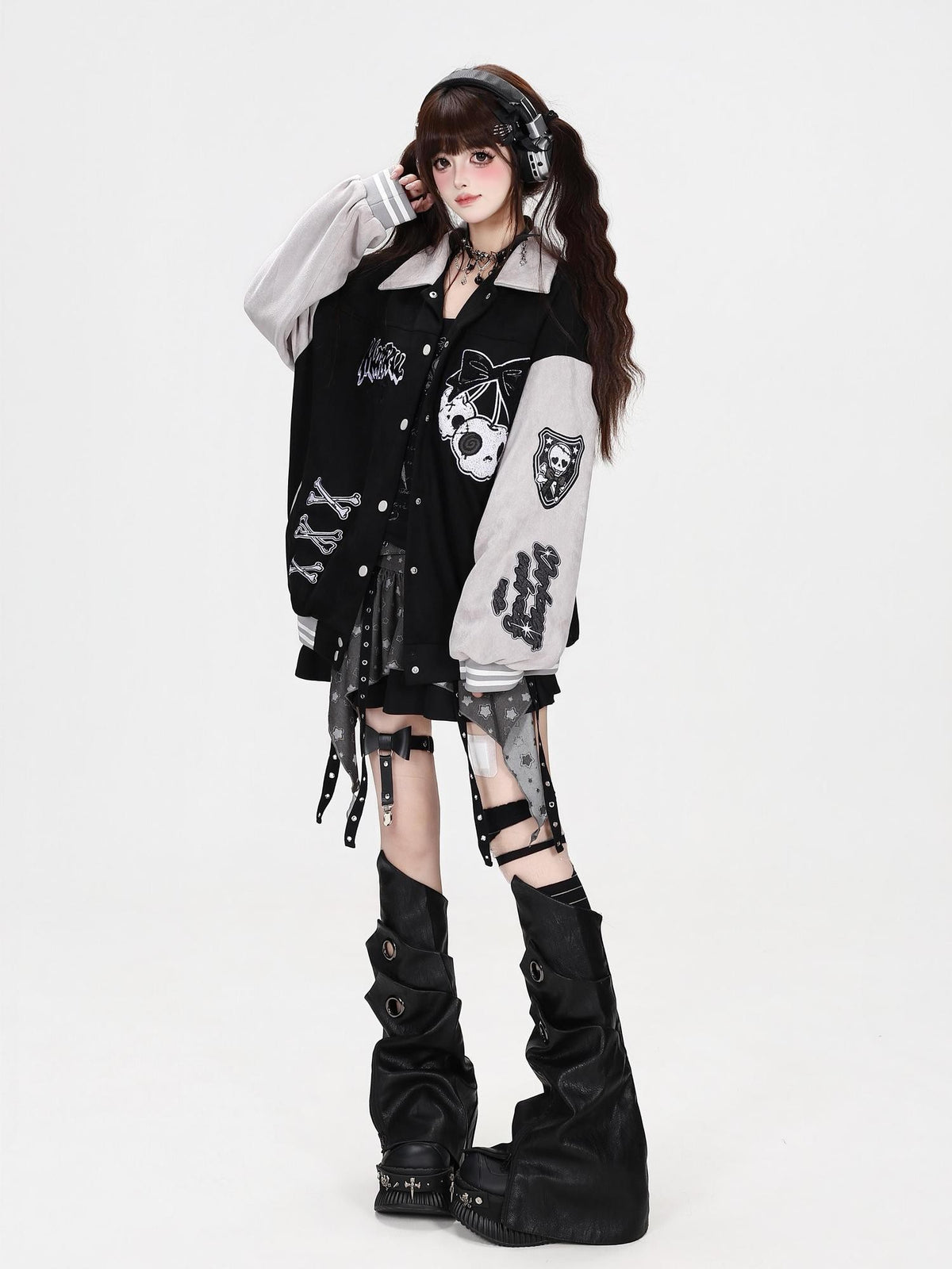 CRAZYGIRL Embroidered Loose Suede Women&