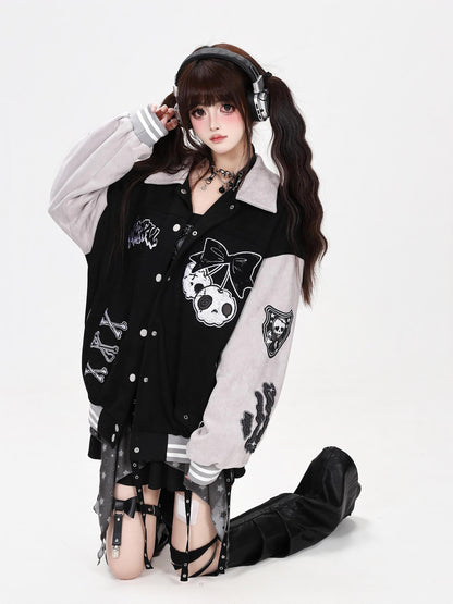 CRAZYGIRL Embroidered Loose Suede Women&