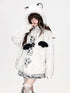 CRAZYGIRL_Grey_White_Tie_Dye_Cartoon_Embroidered_Faux_Fur_Hooded_Loose_Women&