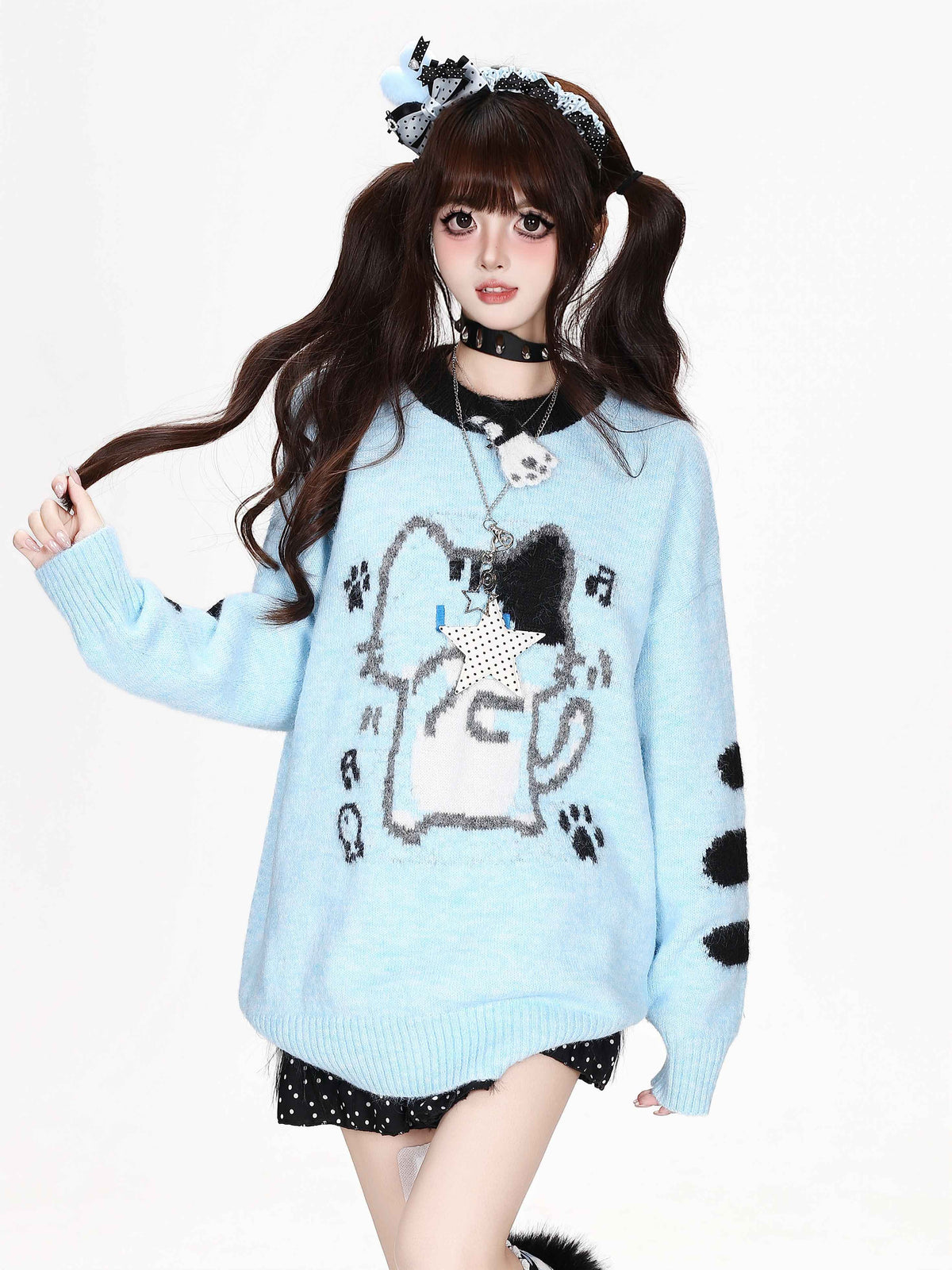 CRAZYGIRL_Jacquard_Cat_Knit_Women&