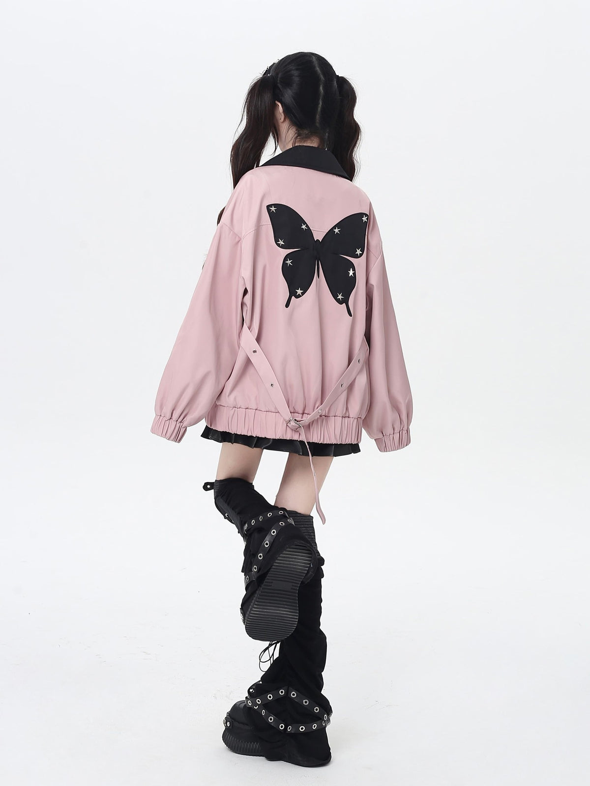 CRAZYGIRL Loose Fit Letter Embroidered Striped Hooded Women&