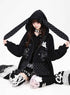 CRAZYGIRL_Polka_Dot_Bow_Rabbit_Ear_Loose_Fit_Zip_Up_Women&