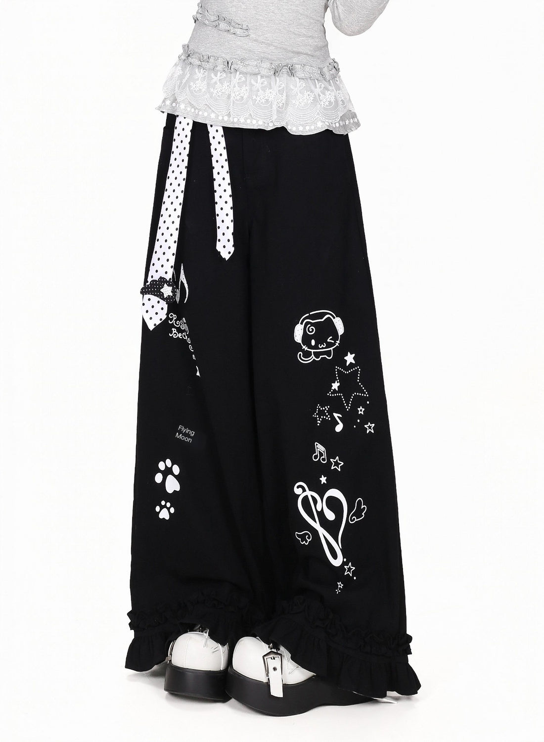 CRAZYGIRL_Polka_Dot_Ruffle_High_Waist_Women&